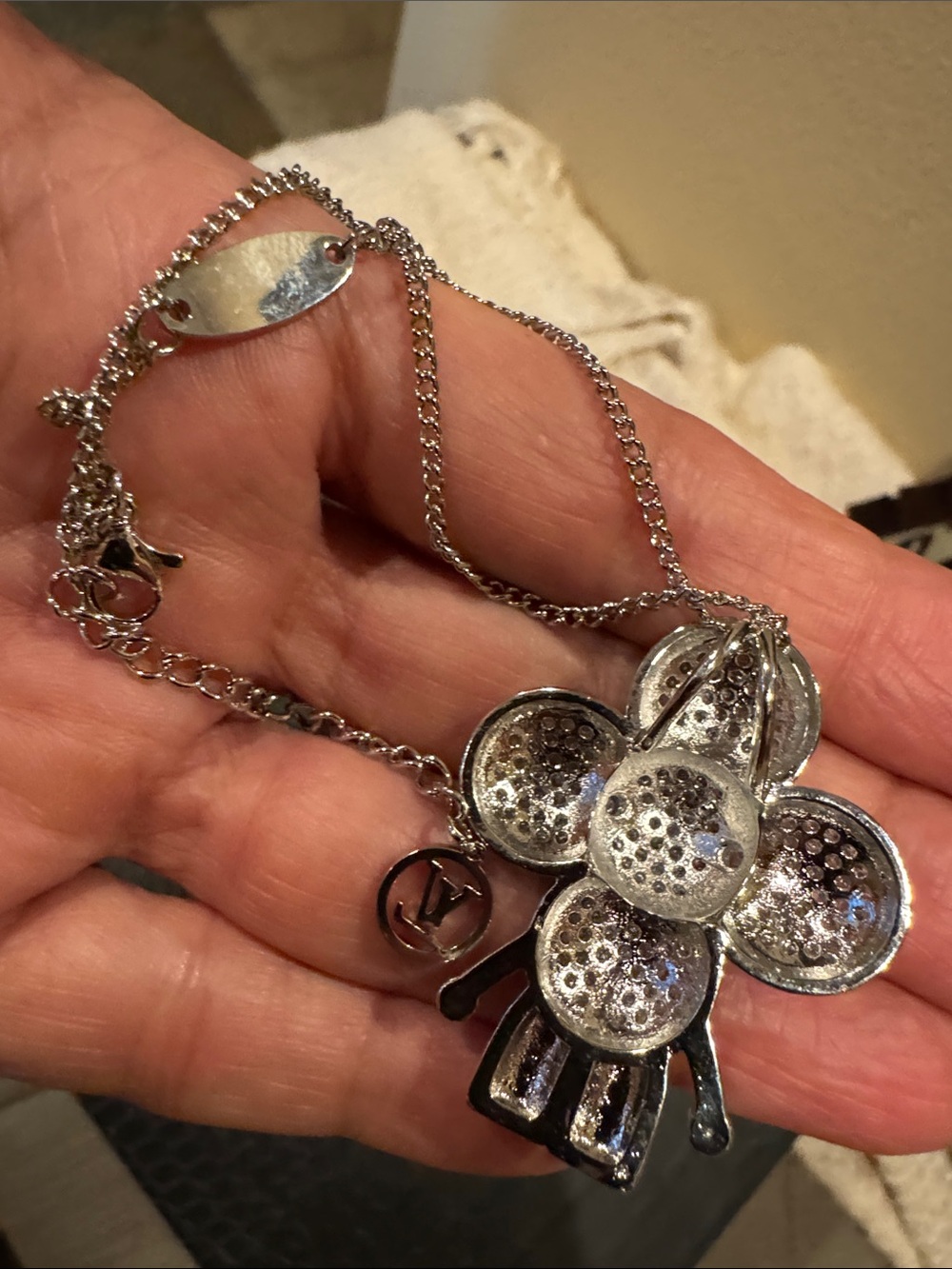 LV Vivienne Silver-Tone Necklace - Picture 6 of 10